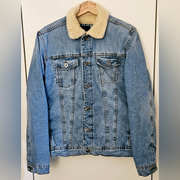 Zara Jackets & Coats Zara Mens Denim Sherpa Lined Jacket Poshmark